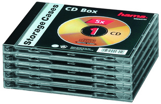 hama CD-Leerhülle Standard, Jewel Case, Kunststoffbox