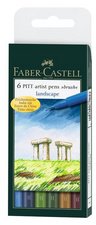 FABER-CASTELL Tuschestift PITT artist pen, Etui Shades of