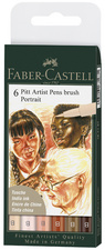 FABER-CASTELL Tuschestift PITT artist pen, Etui Shades of