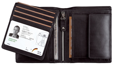 Alassio Kombi-Geldbörse RFID Document Safe, Nappaleder
