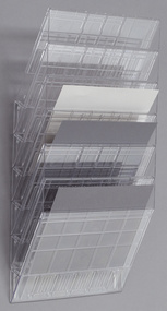 DURABLE Wand-Prospekthalter-Set FLEXIBOXX 6, A4, 6 Fächer