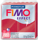 FIMO EFFECT Modelliermasse, ofenhärtend, metallic-rubinrot