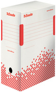 Esselte Archiv-Schachtel SPEEDBOX, DIN A4, weiß/rot,(B)80 mm