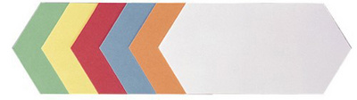 FRANKEN Moderationskarte, Rhombus, 205 x 95 mm, sortiert