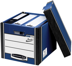 Fellowes BANKERS BOX PREMIUM Hohe Archiv-/Transportbox, blau