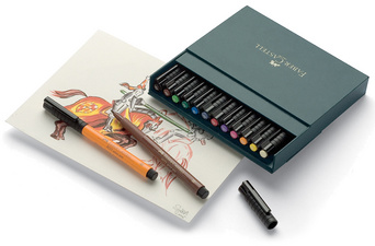FABER-CASTELL Tuschestift PITT artist pen, 60er Atelierbox