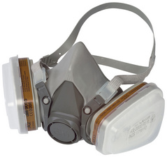 3M Atemschutz Halbmaske mit Wechselfilter 6002C