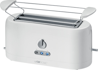 CLATRONIC 4-Scheiben Toaster TA 3534, weiß