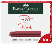 FABER-CASTELL Tintenpatronen Standard, rot