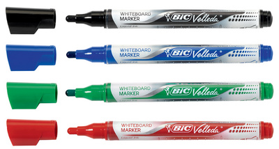 BIC Whiteboard-Marker Velleda Liquid Ink, 4er Etui