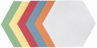 FRANKEN Moderationskarte, Wabe, 190 x 165 mm, sortiert