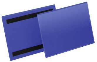 DURABLE Kennzeichnungstasche, magnetisch, DIN A4 hoch, blau