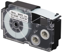 CASIO XR Schriftbandkassette, schwarz auf weiß, 9 mm / 5,5 m
