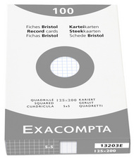 EXACOMPTA Karteikarten, 125 x 200 mm, blanko, weiß