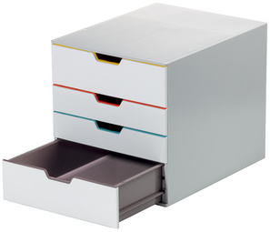 DURABLE Schubladenbox VARICOLOR 4, mit 4 Schubladen