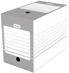 ELBA Archiv-Schachtel, Breite 150 mm, A4, weiß/grau