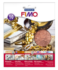 FIMO Blattmetall, gold, 10 Blatt