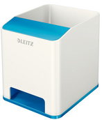 LEITZ Sound Stifteköcher WOW Duo Colour, 2 Fächer, blau