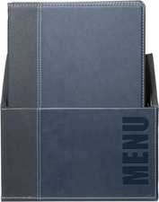 Securit Speisekarten-Mappe TRENDY, A4, blau, 20er Box