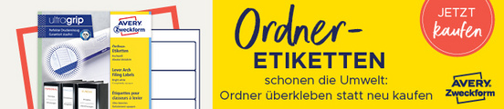 AVERY Zweckform Ordnerrücken-Etiketten, 38 x 297 mm, weiß