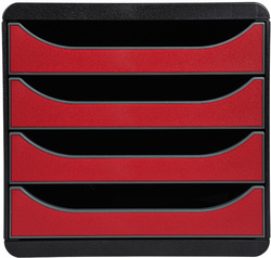 EXACOMPTA Schubladenbox BIG-BOX, 4 Schübe, apfelgrün