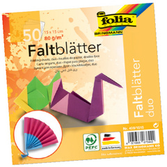 folia Faltblätter Duo, 150 x 150 mm, 50 Blatt