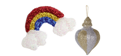 folia Glitter-Set inklusive Dekokleber, farbig sortiert
