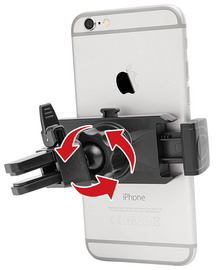 WEDO Smartphone-KFZ-Klemmhalter Clip-it plus, schwarz