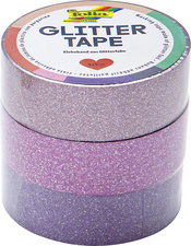 folia Deko-Klebeband Glitter Tape, rosa/pink/lila