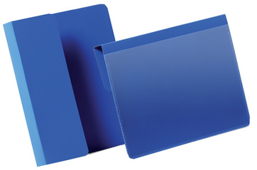 DURABLE Kennzeichnungstasche, mit Falz, DIN A5 quer, blau