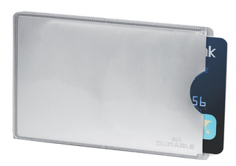 DURABLE Kreditkartenhülle RFID SECURE, (B)86 x (H)54 mm