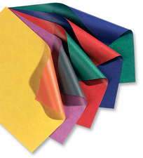 folia Geschenkpapier Bicolor, auf Rolle, hochrot/grün