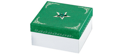 folia Geschenkboxen Herzen, 12 Stück Größen sortiert, weiß