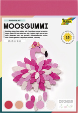 folia Moosgummi, (B)200 x (H)290 mm, TON IN TON MIX grün