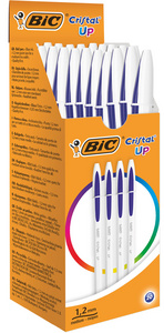BIC Kugelschreiber Cristal Up, Strichfarbe: blau, 20 Stück