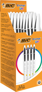 BIC Kugelschreiber Cristal Up, Strichfarbe schwarz, 20 Stück