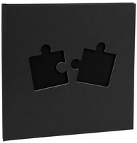 EXACOMPTA Fotoalbum Puzzle, 250 x 250 mm, schwarz
