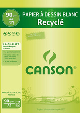 CANSON Malblock Recycling, DIN A4, 90 g/qm, 50 Blatt