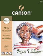 CANSON Zeichenpapierblock Ingres Vidalon, 320 x 410 mm