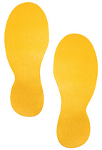 DURABLE Bodenmarkierungsform Fuß, selbstklebend, gelb