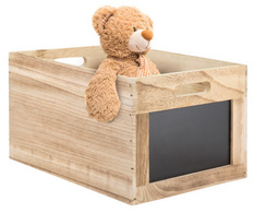 Securit Holzbox TABLECADDY, mit 2 Kreidetafelflächen