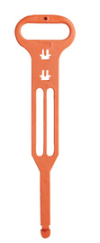 BACHMANN Kabeltragehilfe, Farbe: orange, verstellbar