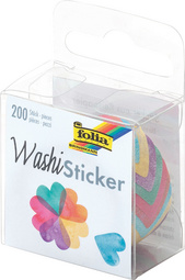 folia Washi-Sticker BLÜTEN BLAU, auf Rolle