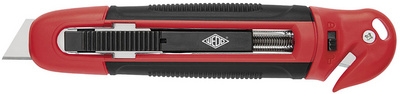WEDO Safety-Cutter Standard, Trapez-Klinge, schwarz/rot