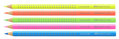 FABER-CASTELL Dreikant-Buntstift Colour GRIP, neongrün