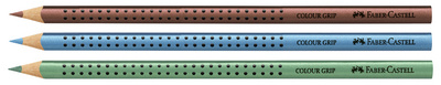 FABER-CASTELL Dreikant-Buntstift Colour GRIP, metallicblau