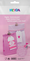 HEYDA Papiertüten mit Blockboden, rosa, sortiert