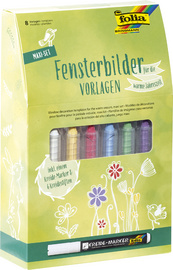 folia Fensterbilder-Vorlage Warme Jahreszeit