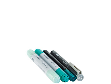 COPIC Marker ciao, 4er Set Doodle Pack Turquoise