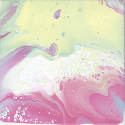 folia Acrylic Pouring-Set INTENSIV, 5 Farben/1 Keilrahmen